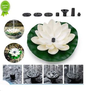 Mini Solar Fountain Waterscape Bird Bath Lotus Garden Floating Water Fountain For Bird Bath Fish Tank Pool Trädgård Dekoration