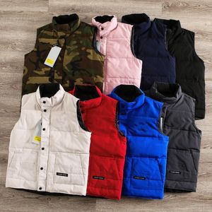 От Канады Mens Down Vest Puffer Jacket Parka Mens Designer Jackets Designer Мужчины Женщины Зимний гусь вниз по мужскому дизайнерскому пальто