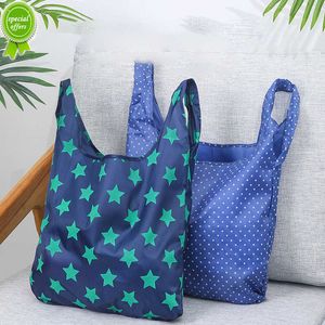 Neue tragbare Einkaufstasche, umweltfreundliche Tasche, Hand-Schulter-Einkaufstaschen, Schulter-Markttaschen, wiederverwendbar, faltbar, Supermarkt-Shop-Taschen