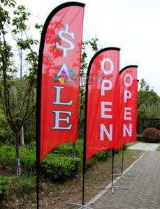 Benutzerdefinierte billige Messerbanner mit buntem Druck, Federflaggen, Strandflagge für Werbeveranstaltungen