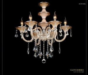 Chandeliers ! D600mm H670mm 6 Arms Modern Murano Glass Chandelier Lighting With K9 Crystal (B CCKDD63-6)