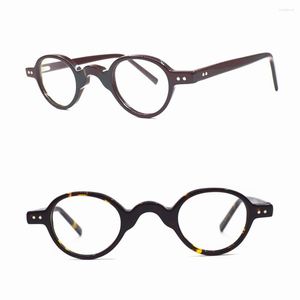 Sunglasses Frames BETSION Spring Hinges Eyeglass Men Vintage Super Small 38mm Glasses For Women Oval Acetate Myopia Prescription