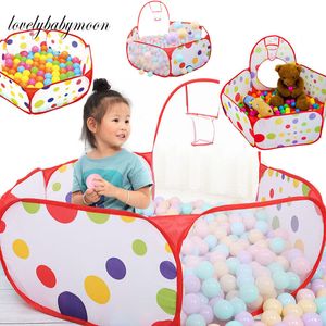 Baby Rail 1.5M Portable Baby Box Bambini Ball Pit con canestro da basket Bambini Dry Ball Pool Pieghevole Indoor Outdoor Ballenbak Toys 230625