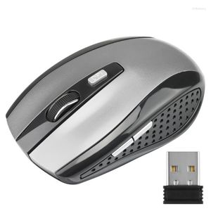 Mössspel 2.4 GHz trådlös mus USB -mottagare Pro Gamer för PC Laptop Desktop Computer 6 Buttons Optical Micemice