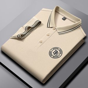 Men's Polos KUBRO Brand Embroidered Cotton Polo Shirt Men's Luxury Top Summer Casual Lapel Short Sleeve T-shirt Korean Fashion Men Tee 230621