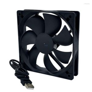 Bilgisayar Soğutma 120x120x25mm Fan 12025 5V DC Fırçasız Soğutma 2200RPM USB 2 Pin Çift Kazan Yatak PC KASASI SOĞUTU