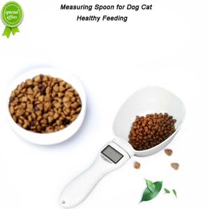 Bilancia per alimenti per animali domestici Strumento di misurazione elettronico per cani Ciotola per alimenti per gatti Cucchiaio dosatore Bilancia da cucina Display digitale 0-800 g