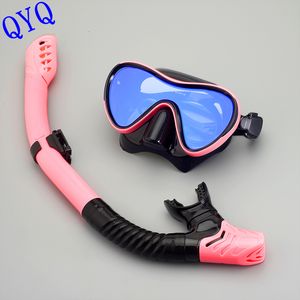 Duiken Maskers QYQ Professionele Scuba Snorkelen Set Volwassen Siliconen Rok AntiFog Goggles snorkeluitrusting 230621