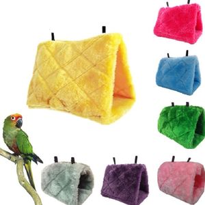 Bird Cages Fashion Pet Bird Parrot Cages Warm Hammock Hut Tent Bed Hanging Cave for Sleeping and Hatching Bird Tent Bird House Bird Cage 230625
