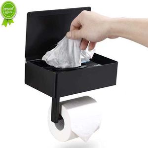 New Wall Mount Toilet Paper Holder Bathroom Tissue Accessories Rack Holders Self Adhesive Punch Free Kitchen Roll Paper Accessory