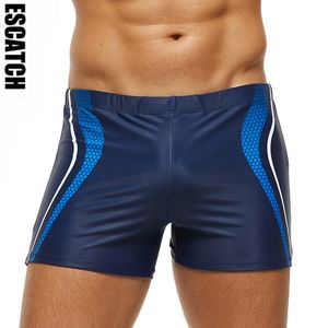 Herrbadkläder Escatch Man Summer Swimsuit EY013 Sexig Maillot de Bain Mens Swimming Trunks med Pad Quickdrry Male Underwear 230625