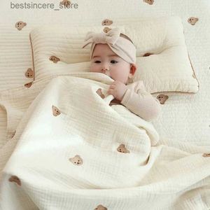 6 طبقات من القطن طفل بطانية الدب الكوري أطفال نائم البطانيات الملحقات الطفل حديثي الولادة سرير ناعم للأطفال