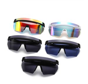 wholesale sunglasses polarized luxurys designers sunglasses men One-piece oversized frame connected retro sunglasses with modern charm sealed mirrors trendy