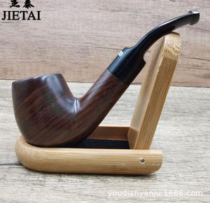 Rökande rör Mini Ebony Pipe Filter Portable Men's Solid Wood Small Pipe Handgjorda