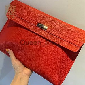 Bolsas de noite Bolsa Clutch Vermelha Feminina Simples Feminina Clutch Couro Pu Envelope Bolsas Clutch Couro Feminino Bolsa Padrão Lichia Bolsas de Mão J230625