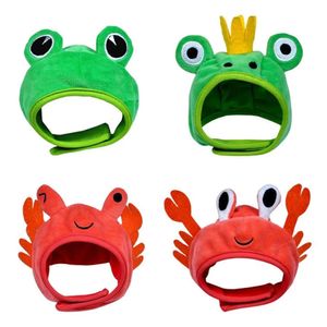 Cat Costumes Halloween Easter Pet Costume Novelty Crab Lobster Frog Hat for Cat Puppy Hat Dog Cap Soft Headgear for Birthday Party Po Prop 230625