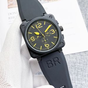 Bell e Ross Men Moda Wrist Watches Bell Automático Mechanical Heuerity Wristwatches de alta qualidade Marca de luxo Relógio cronógrafo Cinturão de aço inoxidável Homem 8y4o