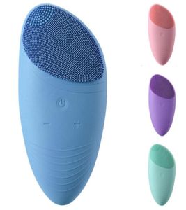 Skin Cleaning Facial Cleansing Brush Vibration Mini Face Cleaner Silicone Deep Pore Electric Waterproof Massage Tool4262501high quality