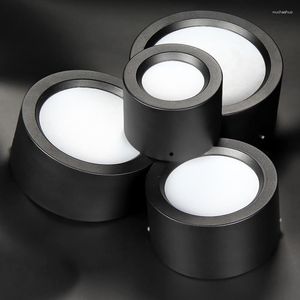 Luzes de teto LED Downlight Regulável Spot Light Lâmpada montada em superfície de parede 9W 12W 15W 20W Painel Decoração de casa Armário Armário Iluminação interna