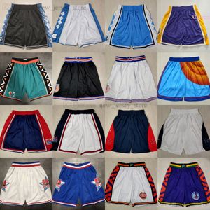 Klasik retro örgü basketbol şort filmi beyaz nefes alabilen spor salonu antrenman pantolon 1995 1996 All-Star Swearpants Pant Spor Kısa Kuzey Carolina College Blue