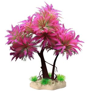 Decorações de plantas de aquário artificiais grande decoração de plástico realista subaquática plantas aquáticas ervas daninhas tanque de peixes decoração de visualização 230625