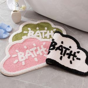 Mats Cartoon Welcome Door Rugs for Entrance Nonslip Absorb Water Bathroom Doormat Soft Short Plush Hotel Shower Foot Pad