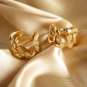 Nuovo design TRIOMPHE Arch link cerchi ORECCHINI diamanti OTTONE DONNA EAR STUDS Gioielli firmati CE LINE9011784