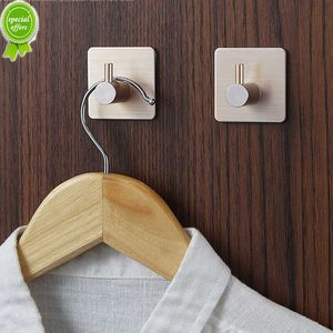 New Stainless Steel Self Adhesive Wall Coat Rack Key Holder Rack Towel Hooks Clothes Rack Hanging Hooks Bathroom Accessories