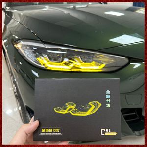 مصباح الأضواء الأمامية للسيارة لـ BMW 4 Series M4 425i CSL 4Series DRL I4 G22 G23 G26 Golden Eye Dayly Lemon Yellow 4-Series مصابيح LED لطيفة الإكسسوارات