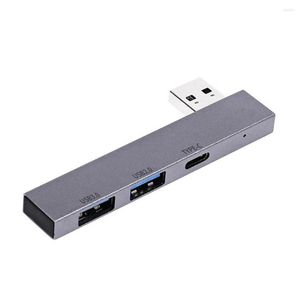 Doca de expansão confiável, sem driver, saída estável, estação de acoplamento USB tipo C portátil, hub divisor, transmissão de alta velocidade