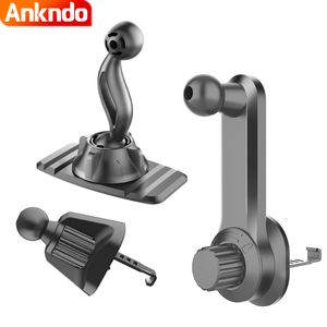 Ankndo Car Phone Holder Base Universal 17mm Ball Air Vent Dashboardフックスティック磁気重力マウントスタンドサポートブラケット