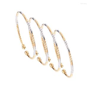 Bangle Free Size 4st Slim Ethiopian Openable Dubai Bangles Women Men Girls Armband African European Ethiopia Bride Gifts Melv22