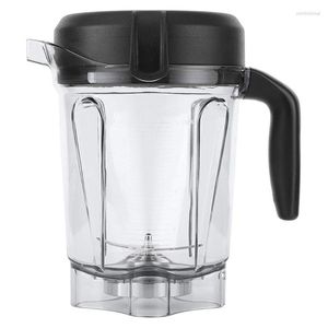 Blender Drop Transparent 64-ounce container klart med bladlocket för Vitamix 64oz