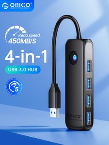 3.0 Hub 2.0 Multi-USB Splitter Power Adapter 4-Port Multi-Extender OTG For PC Computer Accessories