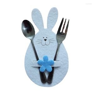 Dinnerware Sets 4 PCS Utensil Cutlery Holders Pouch Knife And Fork Bag Tablewares Table Decoration Rustic Dinner Decors