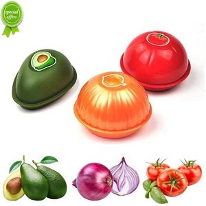 New Kitchen Food Crisper Vegetable Fresh Avocado Onion Tomato Crisper Sealed Box High-Quality Fresh Bowl Home Storage Accessories