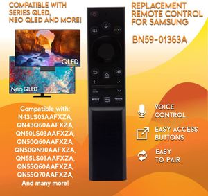Голосовой Bluetooth Пульт дистанционного управления для Samsung BN59-01363A QN43LS03AAFXZA QN43Q60AAFXZA QN50LS03AAFXZA QN55LS03AAFXZA QN55Q60AAFXZA SMART LED HDTV TV TV