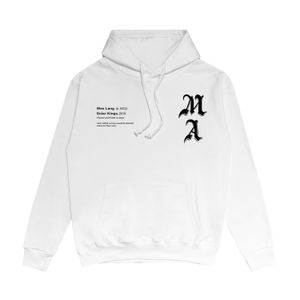 Erkekler Mektubu Hoodies Amiryes Hooded Siyah Kazak 2023 Yeni Çift Kazak% 100 Pamuklu Kadın Sweatshirt