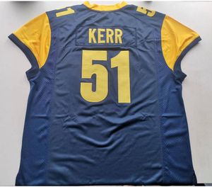 American College Football Wear Fotos físicas Golden Flashes 51 KERR Masculino Jovem Feminino Vintage High School Tamanho S-5XL ou qualquer camisa com nome e número