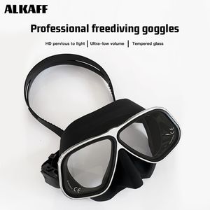 Dykmasker låg volym gratis dykmasklegering ram scuba utrustning snorkelglasögon härdat glas för dyk 230621