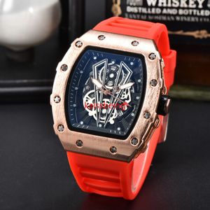 Reloj Hombre Top R Relógio de pulso de marca de luxo Moda Relógio de quartzo de 3 pinos Personalidade Relógio masculino em forma de barril de vinho DES