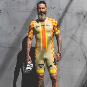 サイクリングの服セットは、痛みを愛する男性トライアスロントリズーツサイクリングジャンプスーツセットスキンスーツMaillot Ropa Ciclismoバイクバイク服サイクリングアレオSuithKD230625