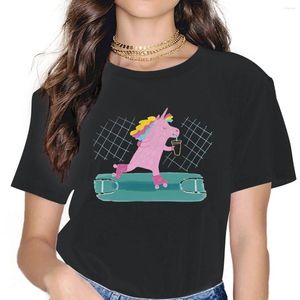 女性用Tシャツバタ脂肪スケートICORN Tシャツ女性クルーネックコットンローラースケートストリートスポーツファッションスケート半袖