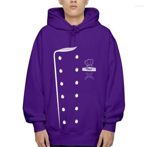 Männer Hoodies Chef Kostüm Design Hoodie Prin Männer Köche Hoody Fleece Baumwolle Stoff Lustige 'Sweatshir Hoodys Qual