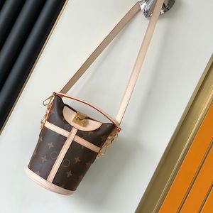 Fashion Designer Bag Womens Classic presbyopia Bucket Bag Mini Tote bag Leather Shoulder Bag Temperament Crossbody Bag #43587