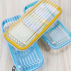 Bekväm blyertspåse Keep Tidy Organizer Transparent High School Students Stationery Storage