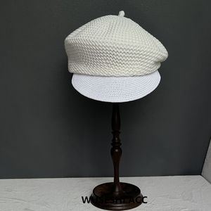 Berretti retrò in tessuto traspirante estivo versione coreana Cappello da strillone con cuciture alla moda Trend Cappelli da donna di nicchia personalizzati