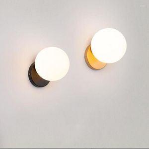 Wall Lamp LED Light Golden Voltage 110V 220V Suitable For Living Room Bedroom Bedside Aisle Stair Interior Decorative
