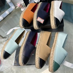 200 Style Scarpe di design di lusso Top Fashion Denim Sapatos Espadrillas Pescatore di paglia Scarpe con tacco piatto Scarpe pigre Zapatos Mujer Casual Cartoo