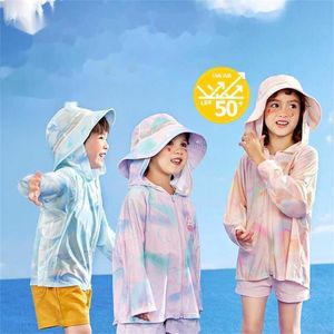 Roupas de proteção solar para bebês e crianças Upf50+meninos e meninas Uv verão capa xale com capuz roupasqye1